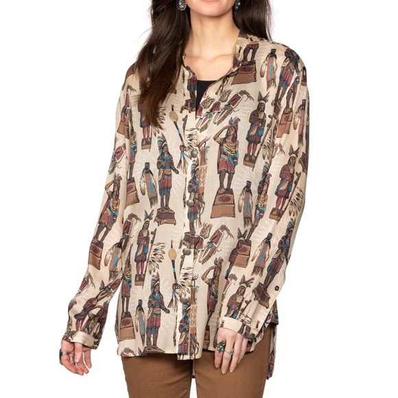 Double D Ranchwear Tobacco Salesman Top, size 1X - Picture 1 of 12